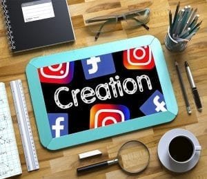 "social media creation with logos image"