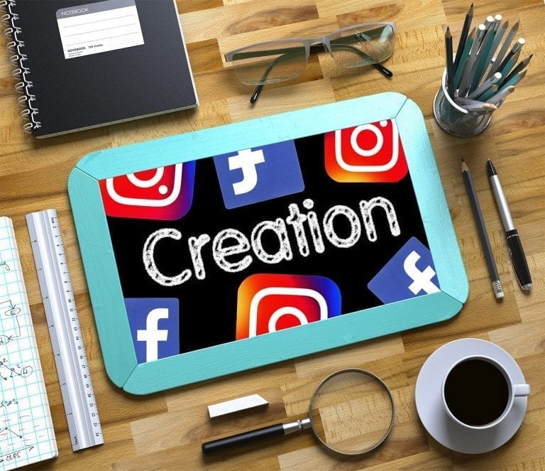 "social media creation with logos image"