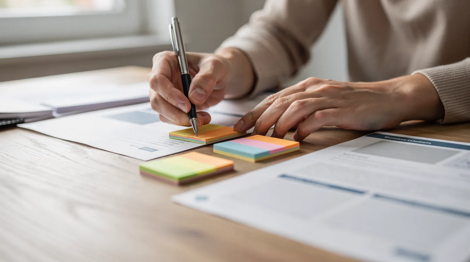 Common on-page tasks include placing target keywords in the content and writing accurate, descriptive title